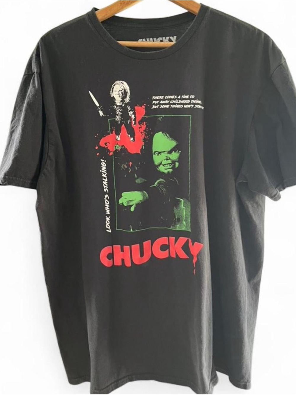 Chucky Graphic Short Sleeve Tee - Black